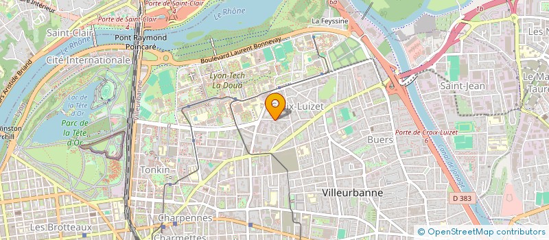 localisation de l'entreprise MONSIEUR LIONEL PARRES  VILLEURBANNE