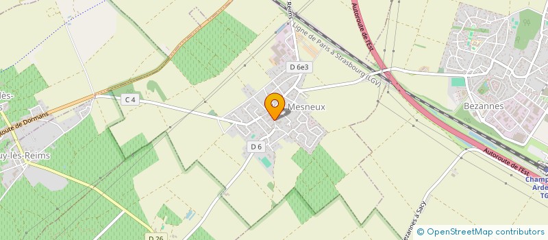 localisation de l'entreprise MONSIEUR LIONEL PARSZISZ  LES MESNEUX