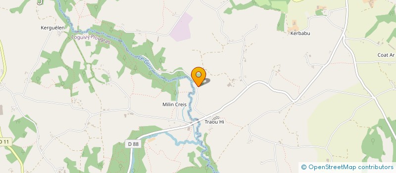 localisation de l'entreprise MONSIEUR LIONEL PASQUET  PLOUNEVEZ-MOEDEC