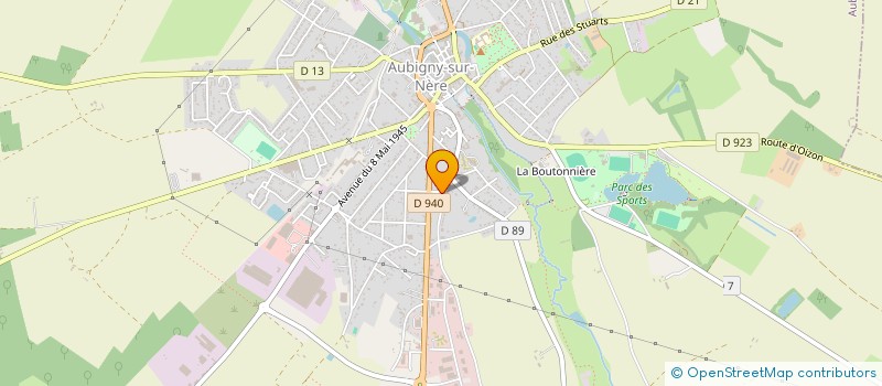 localisation de l'entreprise MONSIEUR LIONEL PAULIN  AUBIGNY-SUR-NERE