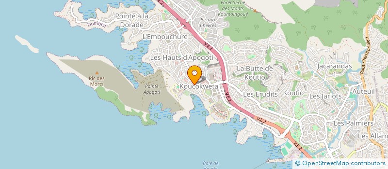 localisation de l'entreprise MONSIEUR LIONEL PEBELLIER à DUMBEA