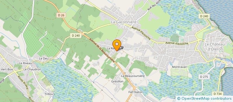 localisation de l'entreprise MONSIEUR LIONEL PELLETIER  LE CHATEAU-D'OLERON