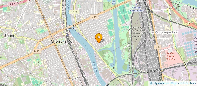 localisation de l'entreprise MONSIEUR LIONEL PENISSON  CHOISY-LE-ROI