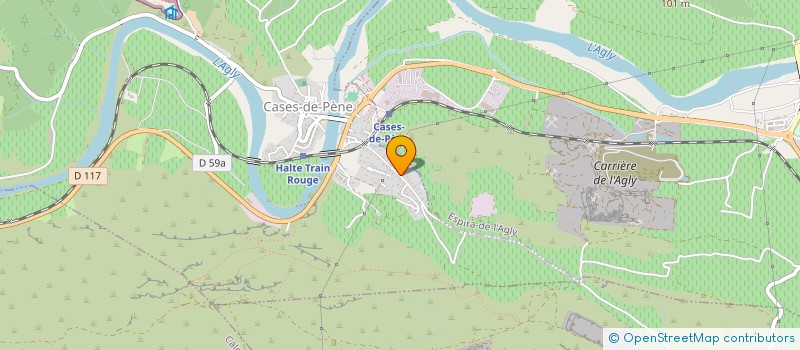 localisation de l'entreprise MONSIEUR LIONEL PEREZ  CASES-DE-PENE