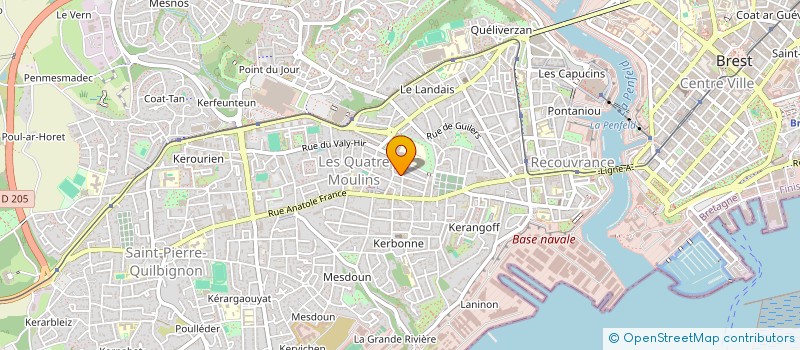 localisation de l'entreprise MONSIEUR LIONEL PERON à BREST