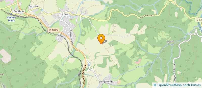 localisation de l'entreprise MONSIEUR LIONEL PERRAUDAT  CLELLES