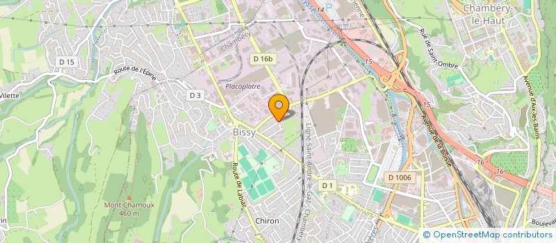 localisation de l'entreprise MONSIEUR LIONEL PERROLLAZ  CHAMBERY