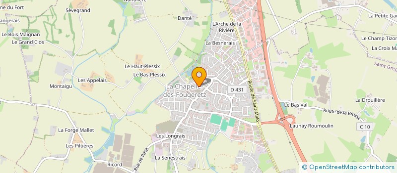 localisation de l'entreprise MONSIEUR LIONEL PERRUSSEL  MELESSE