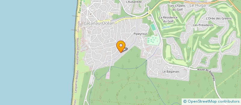 localisation de l'entreprise MONSIEUR LIONEL PESQUER à LACANAU
