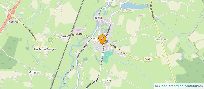 localisation de l'entreprise MONSIEUR LIONEL PETIT  PALINGES