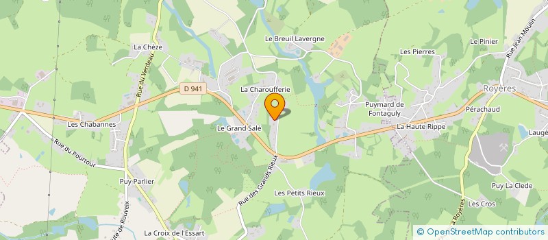 localisation de l'entreprise MONSIEUR LIONEL PEYRATOU  SAINT-JUST-LE-MARTEL