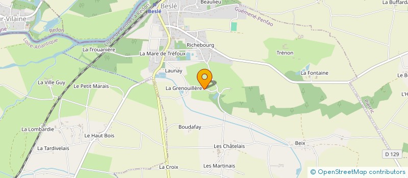 localisation de l'entreprise MONSIEUR LIONEL PINEAU  GUEMENE-PENFAO