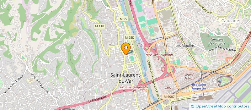 localisation de l'entreprise MONSIEUR LIONEL POBLON à SAINT-LAURENT-DU-VAR