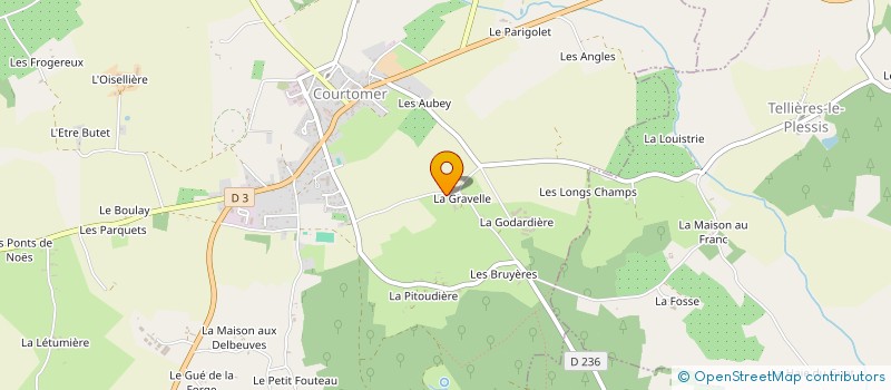 localisation de l'entreprise MONSIEUR LIONEL POLTEAU à COURTOMER