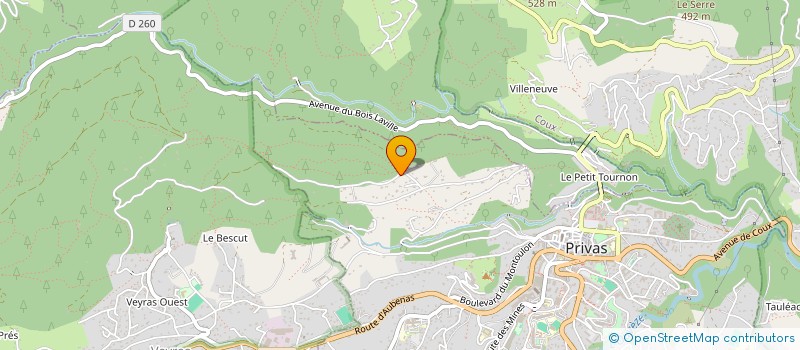 localisation de l'entreprise MONSIEUR LIONEL PONTAL  PRIVAS