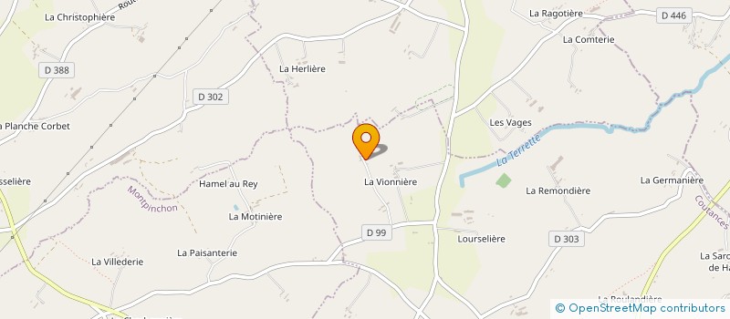 localisation de l'entreprise MONSIEUR LIONEL POTEY  OUVILLE