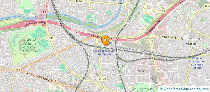 localisation de l'entreprise MONSIEUR LIONEL POUGUE BIYONG à CHAMPIGNY-SUR-MARNE