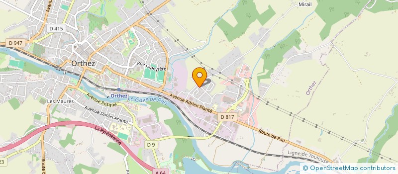 localisation de l'entreprise MONSIEUR LIONEL POUYFOURCAT  ORTHEZ