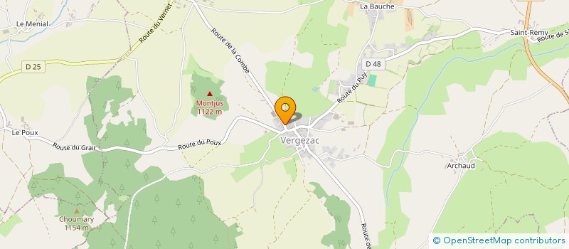 localisation de l'entreprise MONSIEUR LIONEL PRUNET  VERGEZAC