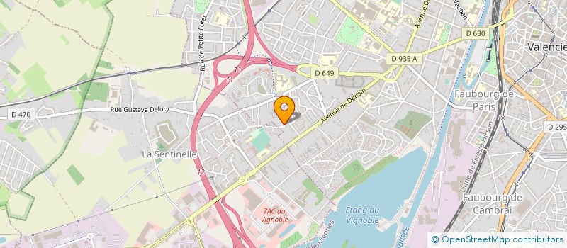 localisation de l'entreprise MONSIEUR LIONEL PRUVOST à VALENCIENNES