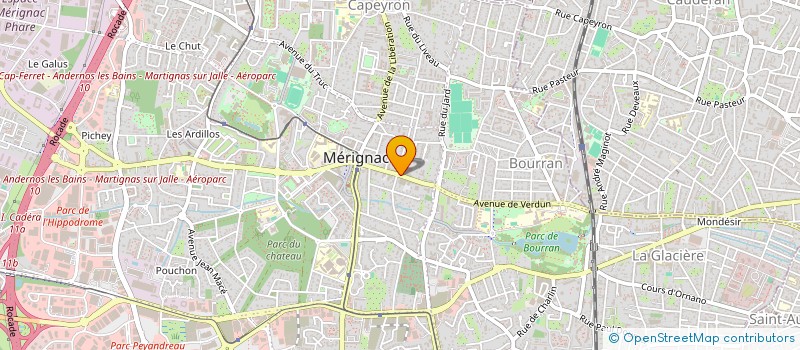 localisation de l'entreprise MONSIEUR LIONEL PUYBONNIEUX  MERIGNAC