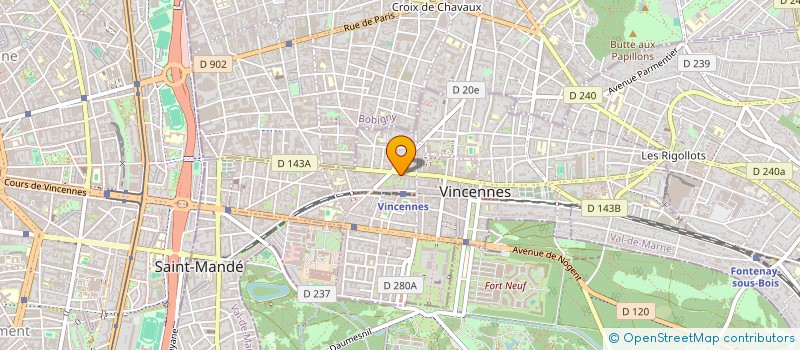 localisation de l'entreprise MONSIEUR LIONEL RAGAZZI  VINCENNES