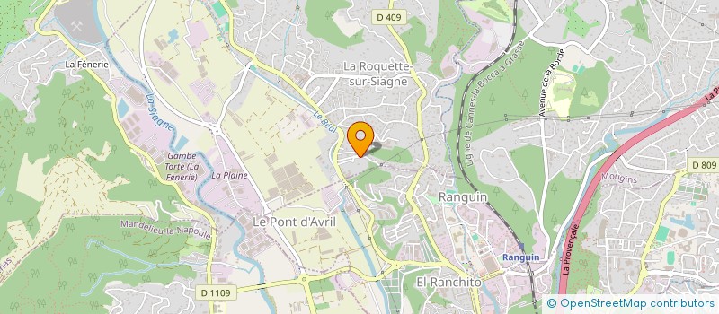 localisation de l'entreprise MONSIEUR LIONEL REBERE à LA ROQUETTE-SUR-SIAGNE
