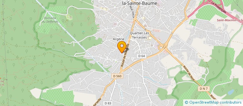 localisation de l'entreprise MONSIEUR LIONEL RIBIERE à SAINT-MAXIMIN-LA-SAINTE-BAUME