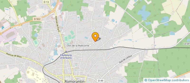 localisation de l'entreprise MONSIEUR LIONEL RICHARD  ROMORANTIN-LANTHENAY