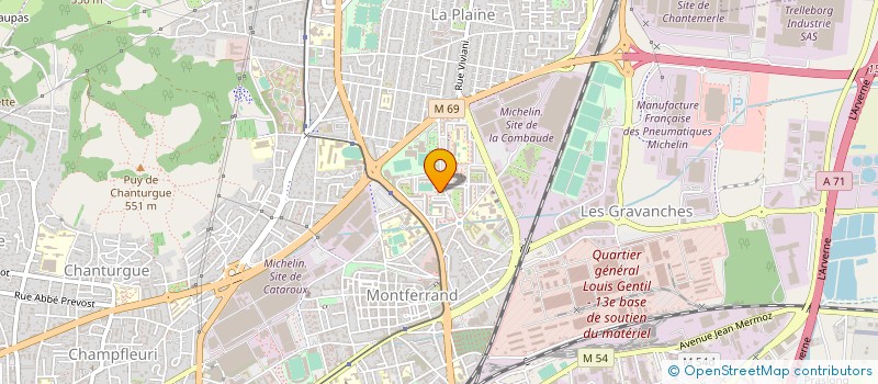 localisation de l'entreprise MONSIEUR LIONEL ROBERT  CLERMONT-FERRAND