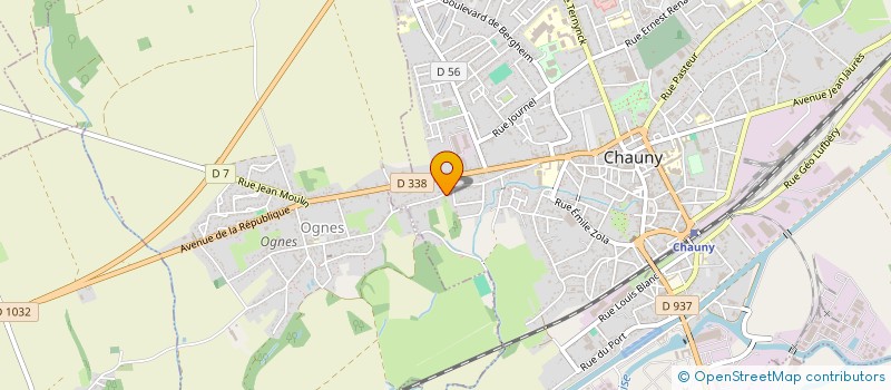 localisation de l'entreprise MONSIEUR LIONEL ROBIN  CHAUNY