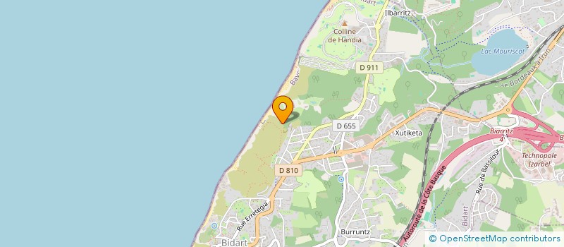localisation de l'entreprise MONSIEUR LIONEL ROCQUES  BIDART