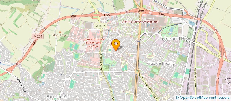 localisation de l'entreprise MONSIEUR LIONEL RODRIGUES à DIJON