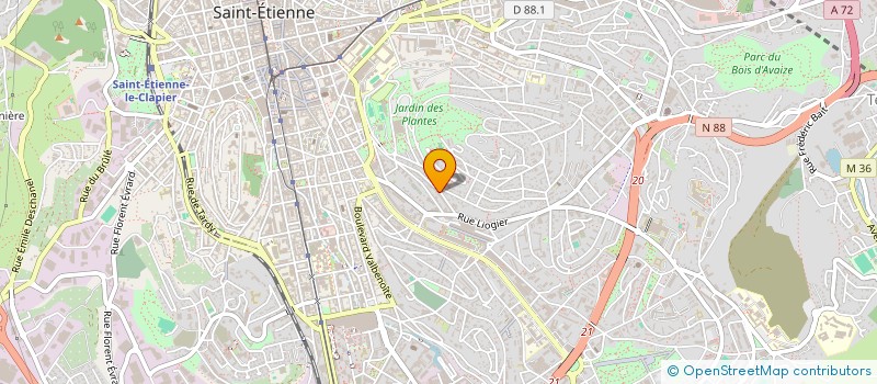 localisation de l'entreprise MONSIEUR LIONEL ROMANO à SAINT-ETIENNE