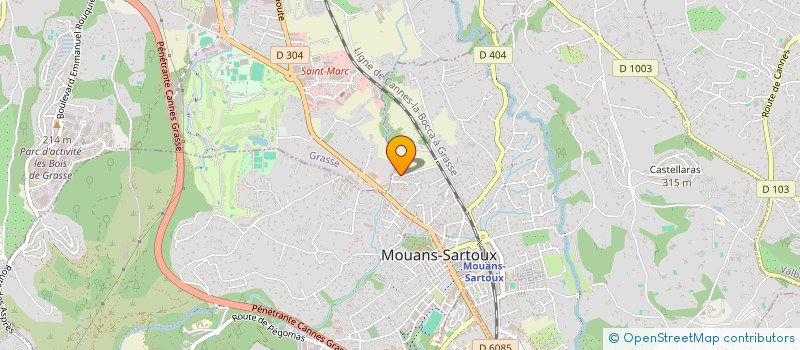 localisation de l'entreprise MONSIEUR LIONEL ROUMIEU  MOUANS-SARTOUX