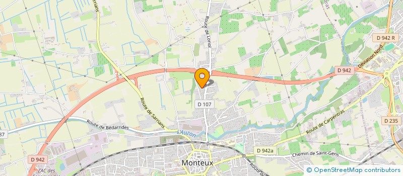 localisation de l'entreprise MONSIEUR LIONEL ROUX  MONTEUX