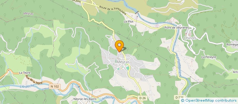 localisation de l'entreprise MONSIEUR LIONEL ROVALETTO  MEYRAS