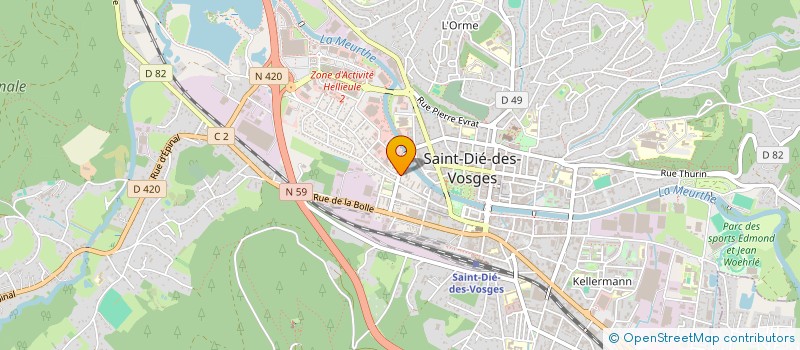 localisation de l'entreprise MONSIEUR LIONEL RUYER  SAINT-DIE-DES-VOSGES