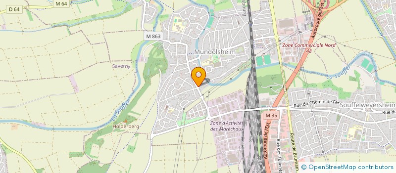 localisation de l'entreprise MONSIEUR LIONEL SAGER  MUNDOLSHEIM