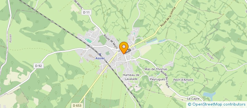 localisation de l'entreprise MONSIEUR LIONEL SAGNE  ASSIER