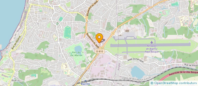localisation de l'entreprise MONSIEUR LIONEL SAINT-MARTIN  BIARRITZ