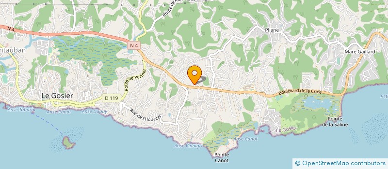 localisation de l'entreprise MONSIEUR LIONEL SAINTE-LUCE  LE GOSIER