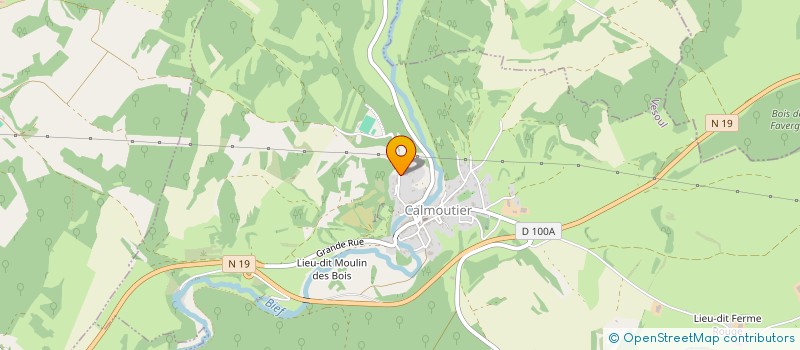 localisation de l'entreprise MONSIEUR LIONEL SAUGET  CALMOUTIER