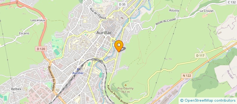 localisation de l'entreprise MONSIEUR LIONEL SAUTAREL à AURILLAC
