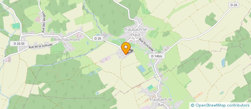 localisation de l'entreprise MONSIEUR LIONEL SCHERRER  DANNEMARIE