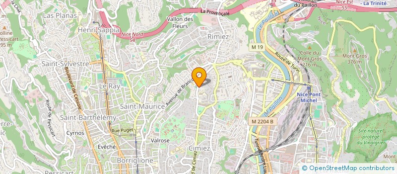 localisation de l'entreprise MONSIEUR LIONEL SEBASTIANELLI à NICE