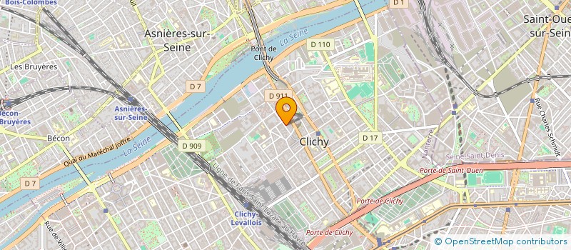 localisation de l'entreprise MONSIEUR LIONEL SEGUIN à CLICHY