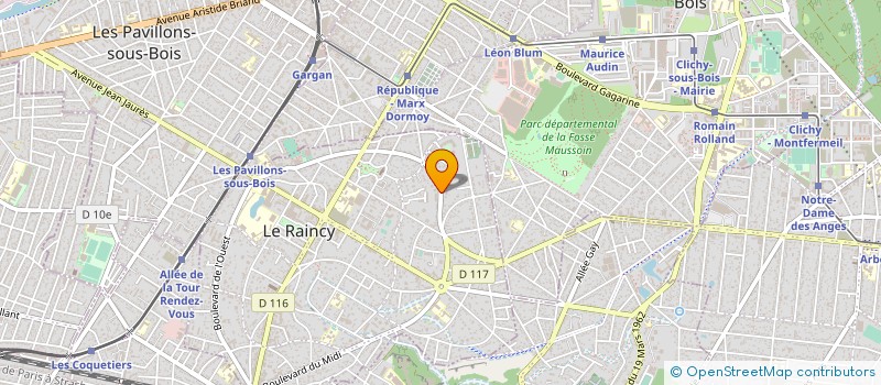 localisation de l'entreprise MONSIEUR LIONEL SELLAM  LE RAINCY