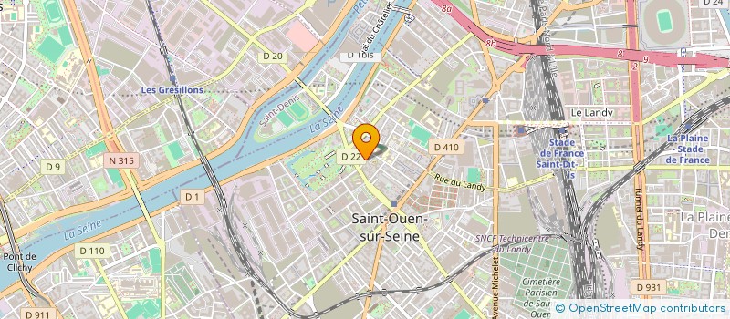 localisation de l'entreprise MONSIEUR LIONEL SPIELMAN à SAINT-OUEN-SUR-SEINE