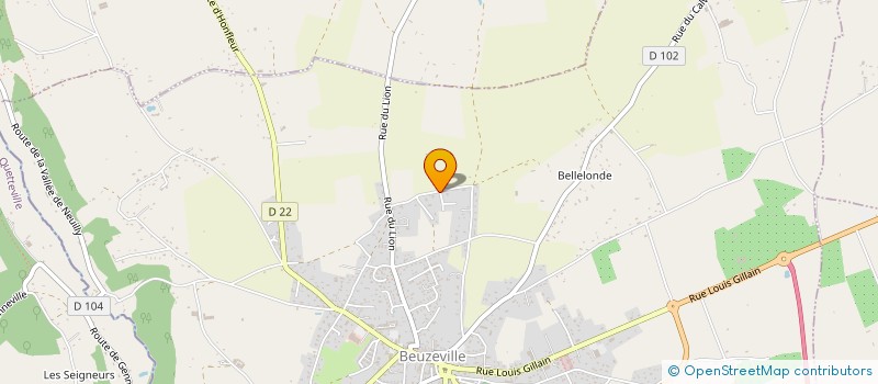 localisation de l'entreprise MONSIEUR LIONEL SURELLIE  BEUZEVILLE